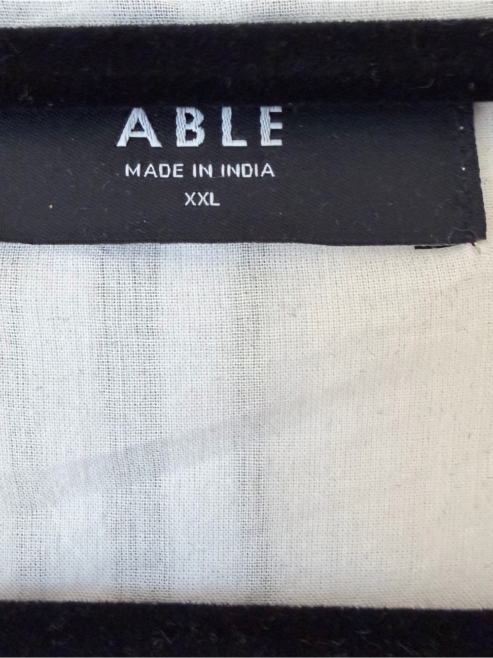 Able Cream & Gray Striped V-Neck Maxi Dress - Picture 2 of 9